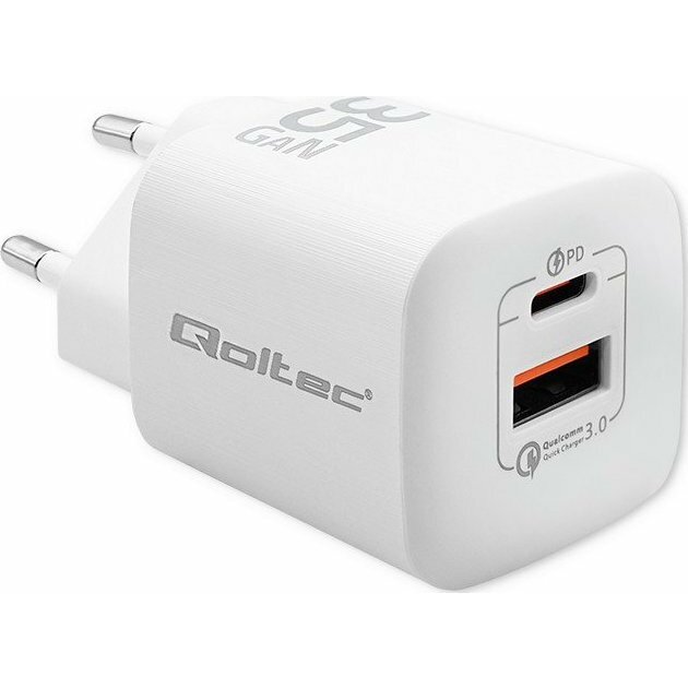 Qoltec GaN ULTRA 1x USB-A 1x