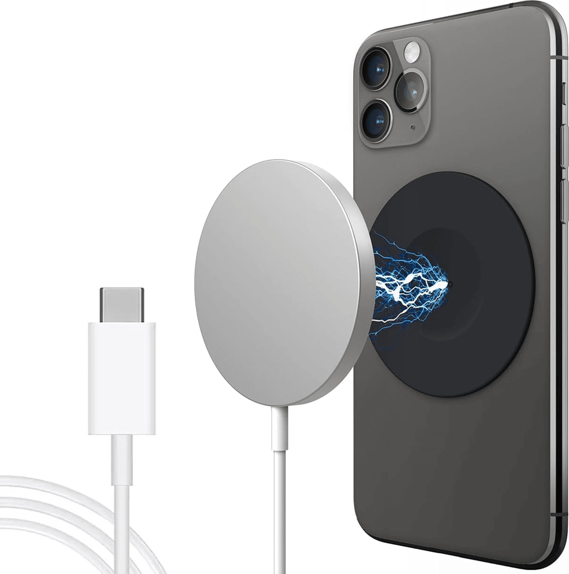 Reagle MagSafe Qi 15W Srebrno- (RCHAR5)