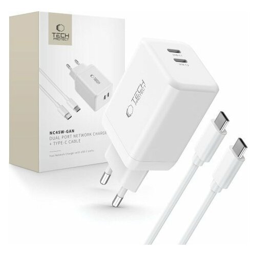 Tech-Protect NC45W-GaN 2x USB-C 45W +