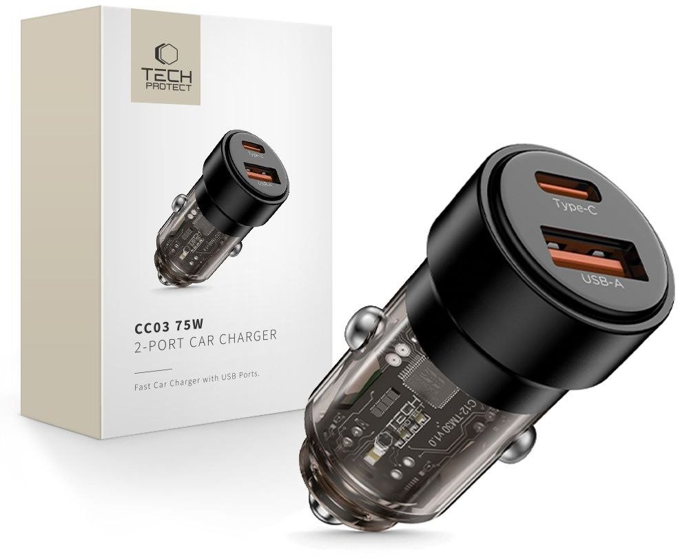 Tech-Protect TECH-PROTECT CC03 2-PORT CAR CHARGER