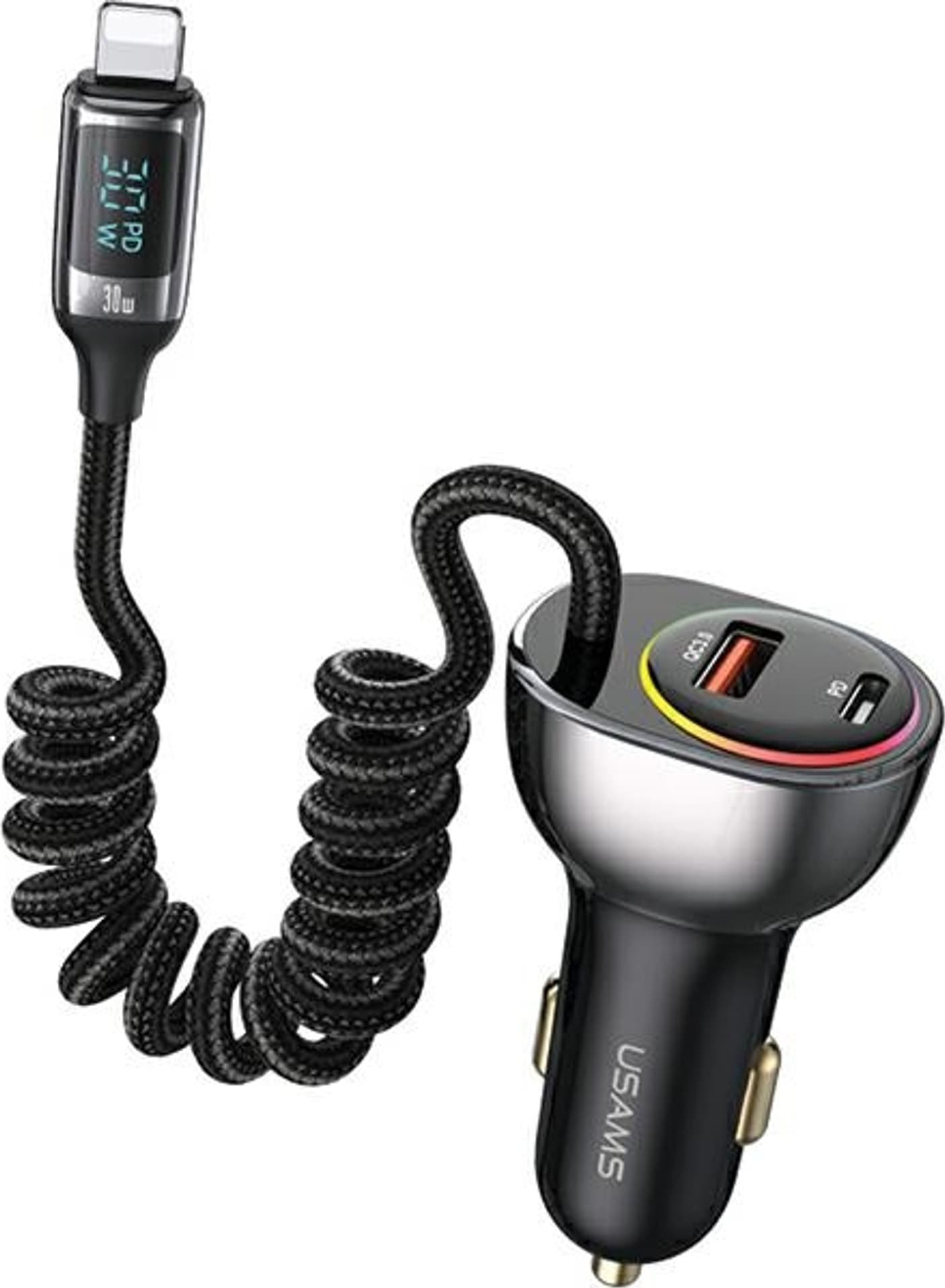 Usams  owa US-CC193 1xUSB-A 18W+1xUSB-C 30W