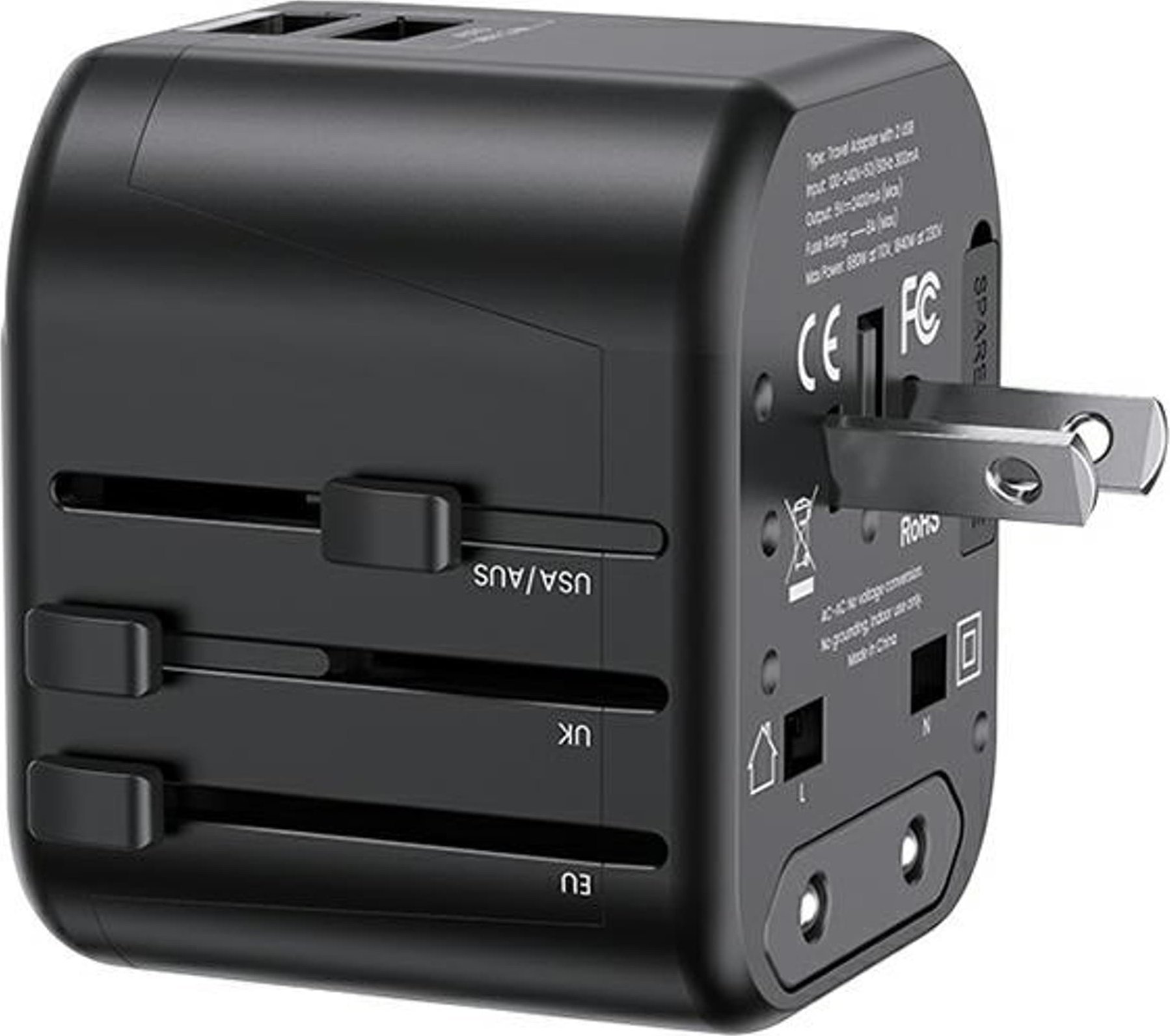 Usams T55  2x USB-A 12W  (CC173TC01)