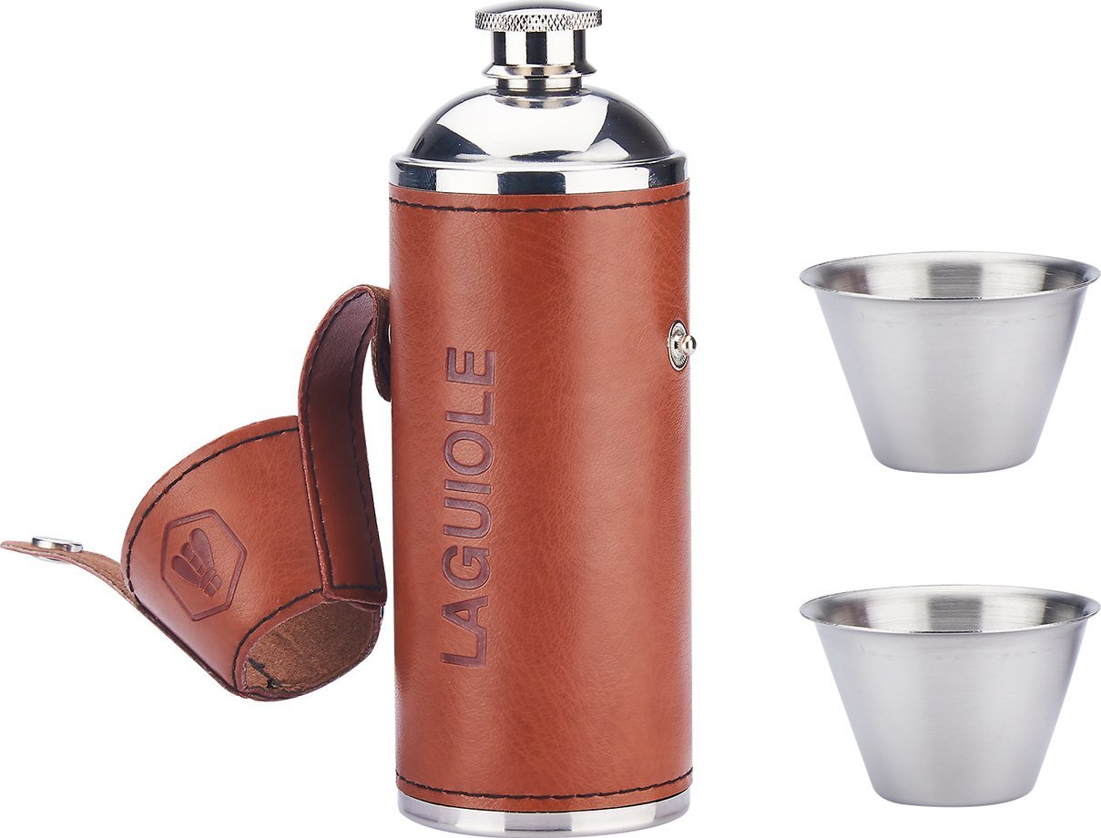 Laguiole Tradition Laguiole Flachmann inkl. 2