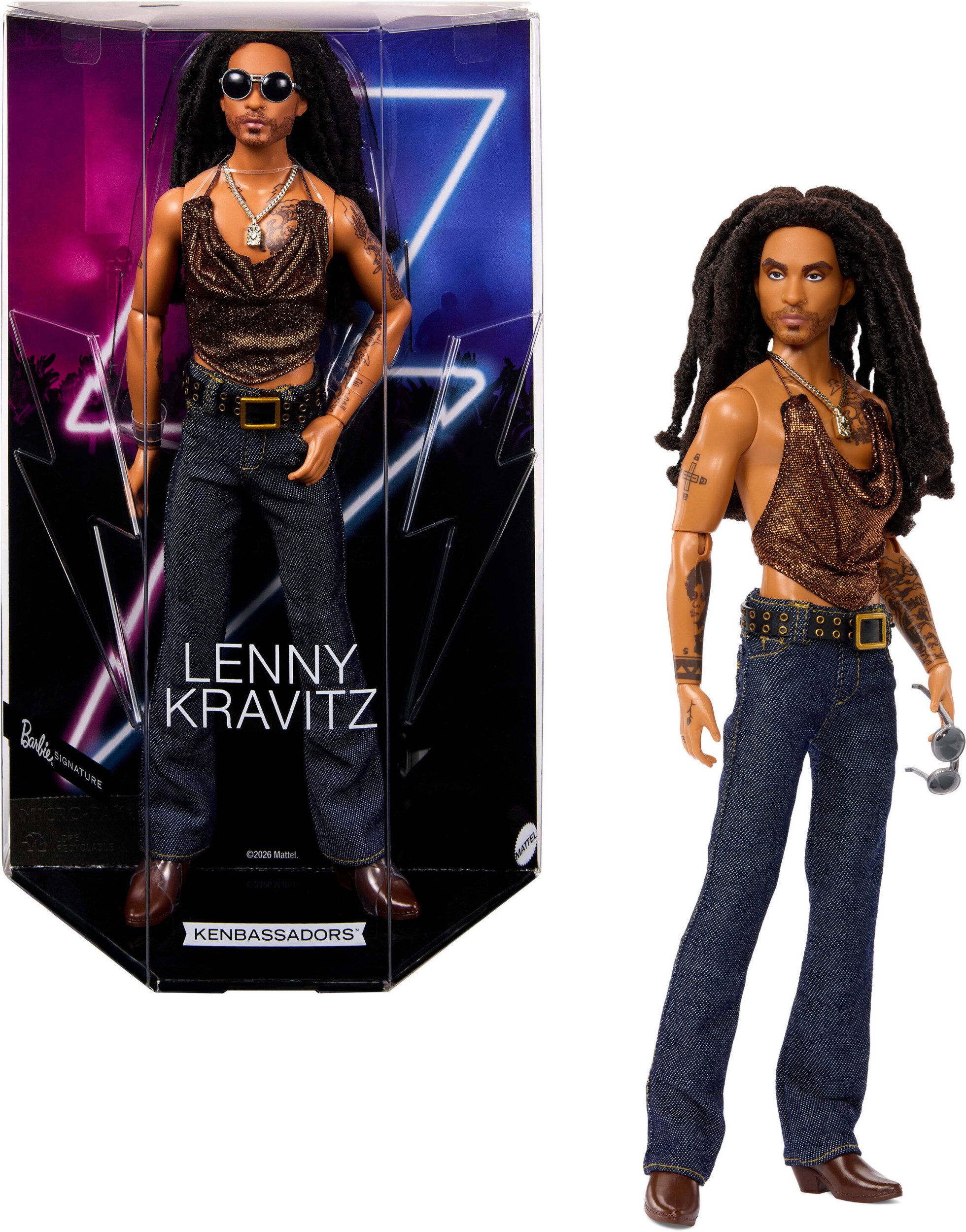 Barbie Mattel Kolekcjonerska Lenny Kravitz  (JBJ43)