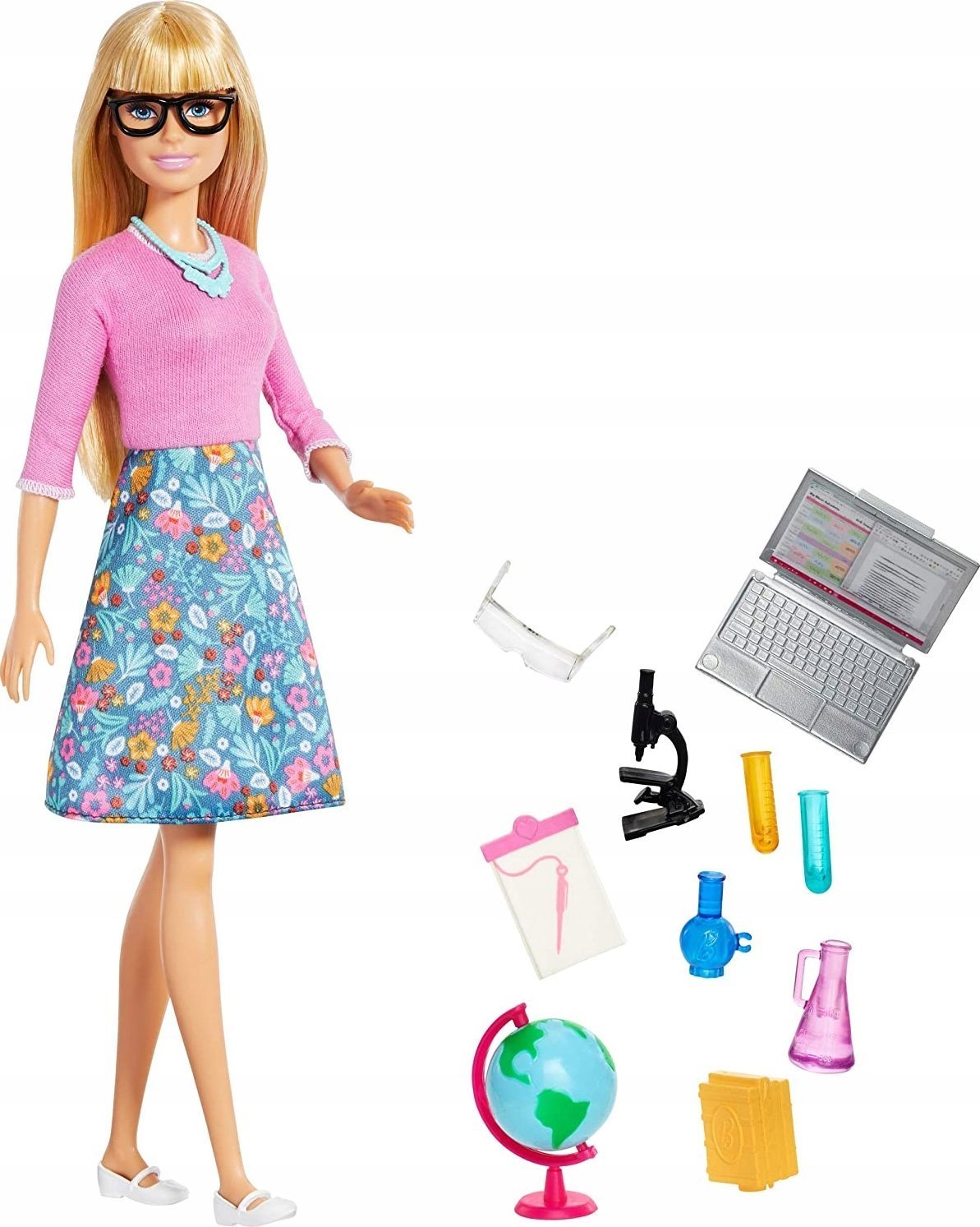 Barbie Mattel ycielka z laptopem GJC23