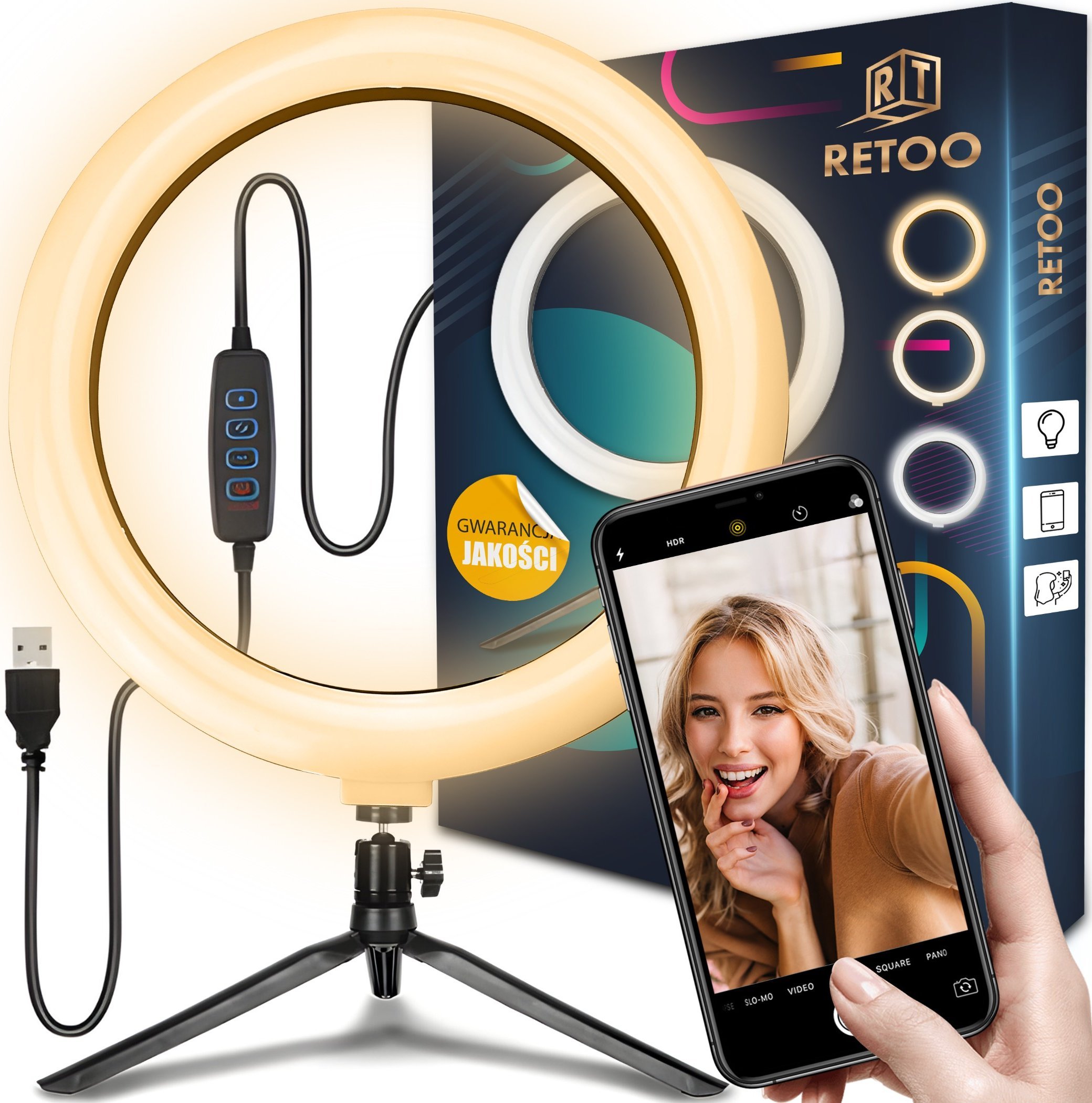 Owa Retoo LAMPA DO SELFIE LED