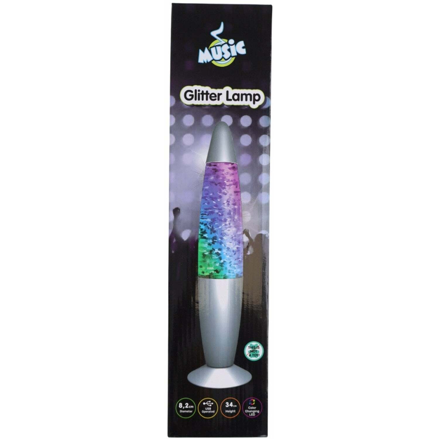 Stołowa Brilliant Classics MUSIC Glitter Lamp