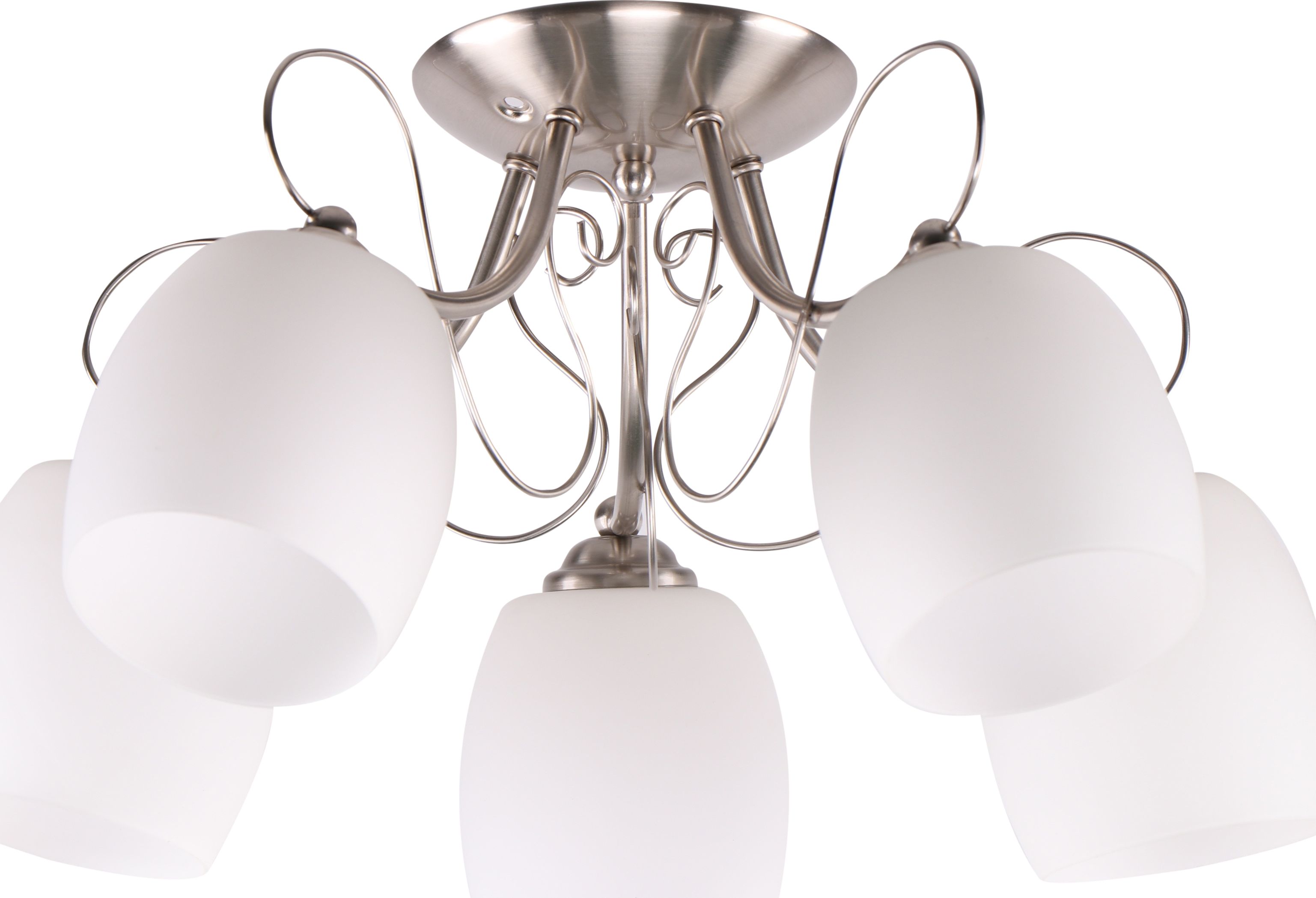Sufitowa Candellux Chromowana lampa sufitowa do