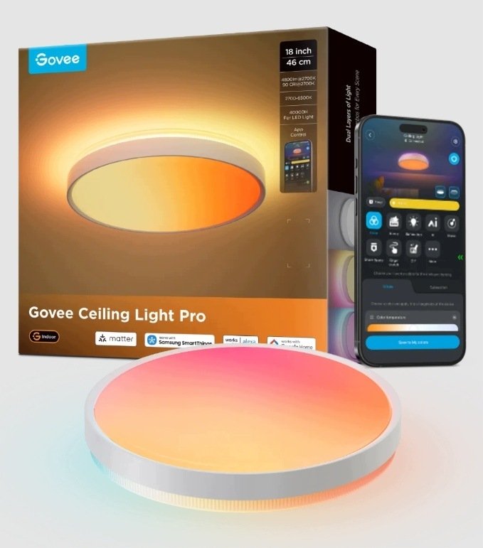 Sufitowa Govee RGBICWW Smart sufitowe 4800lm