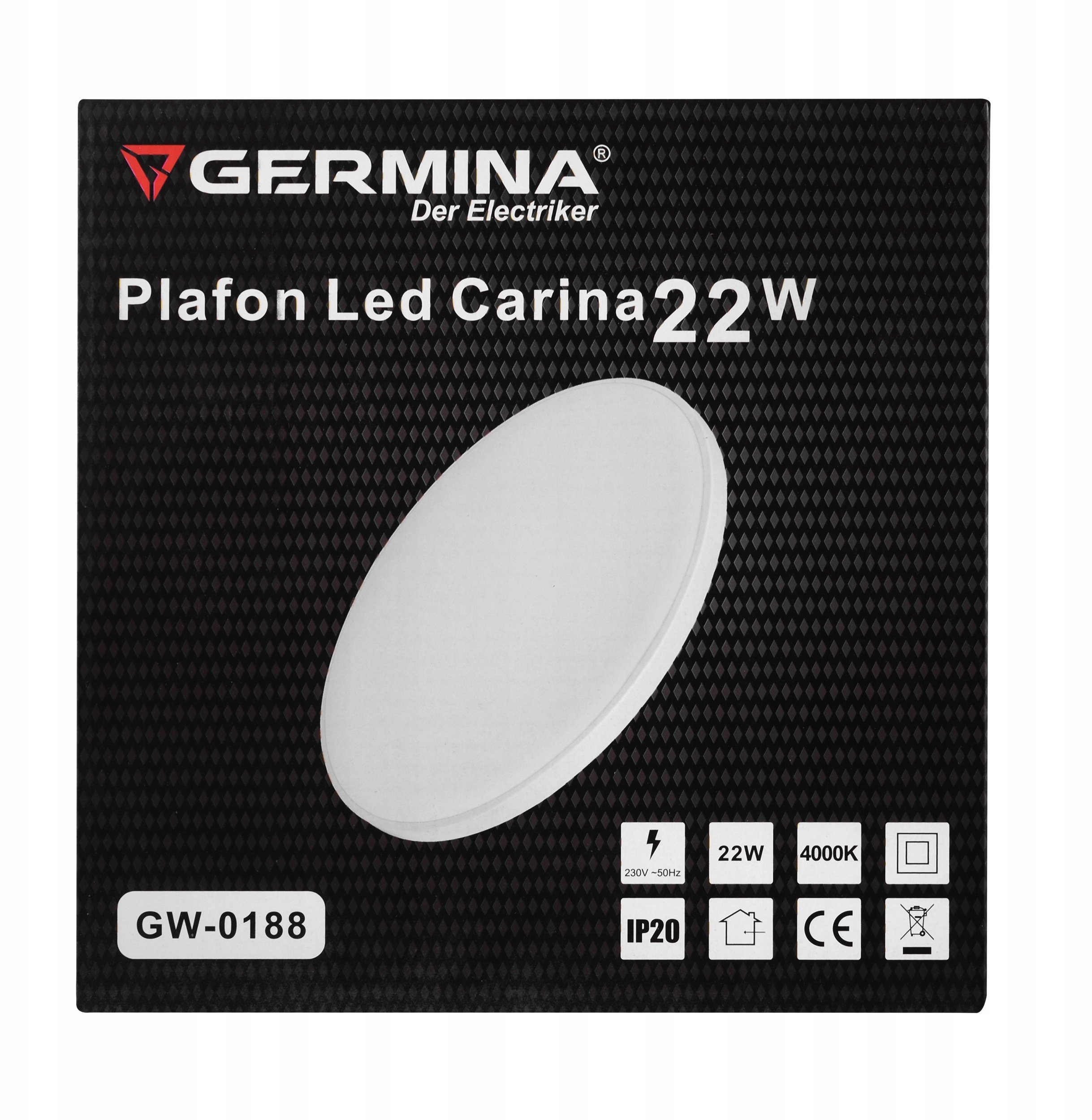Sufitowa MAXlight Plafon LED 22W GW-0188