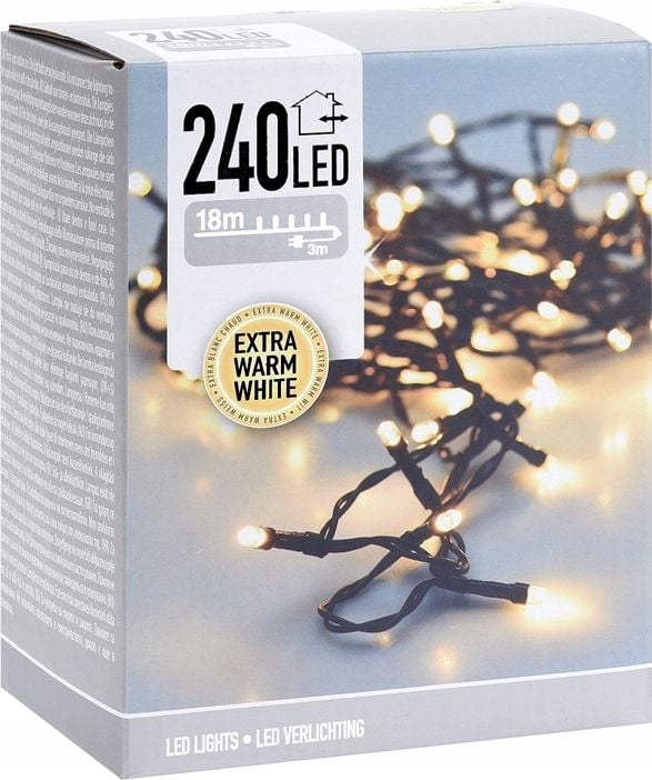 Lampki choinkowe 240 LED ciepłe |