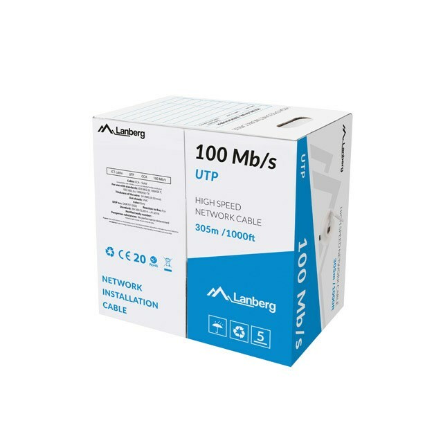 Lanberg Cable lan utp 100Mb/s 305m