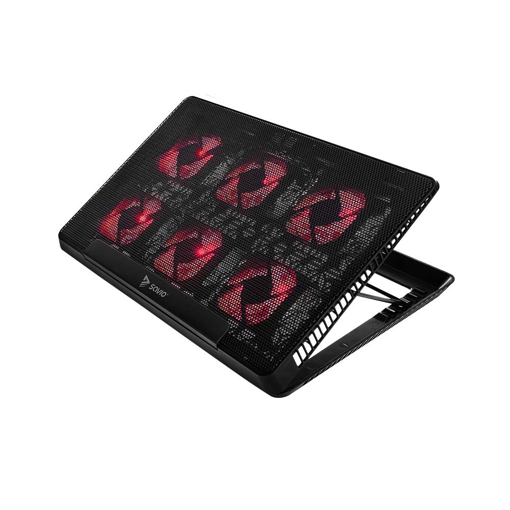 Laptop cooling pad, 6 backlit fans
