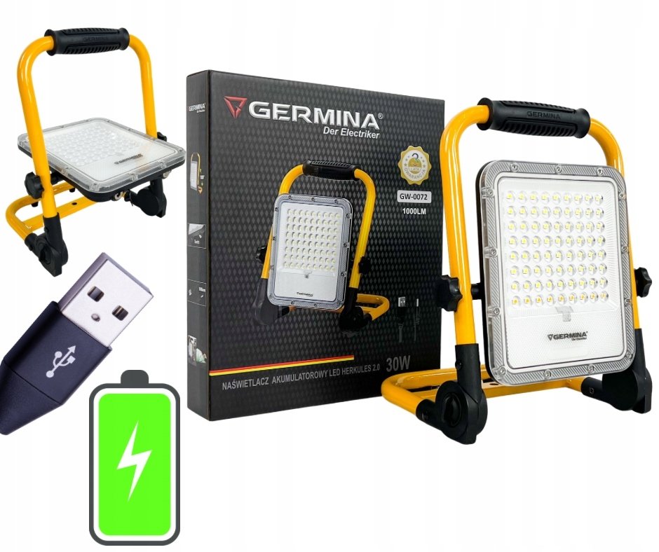 BestService LED akulumatorowy HERKULES 30W 1000lm