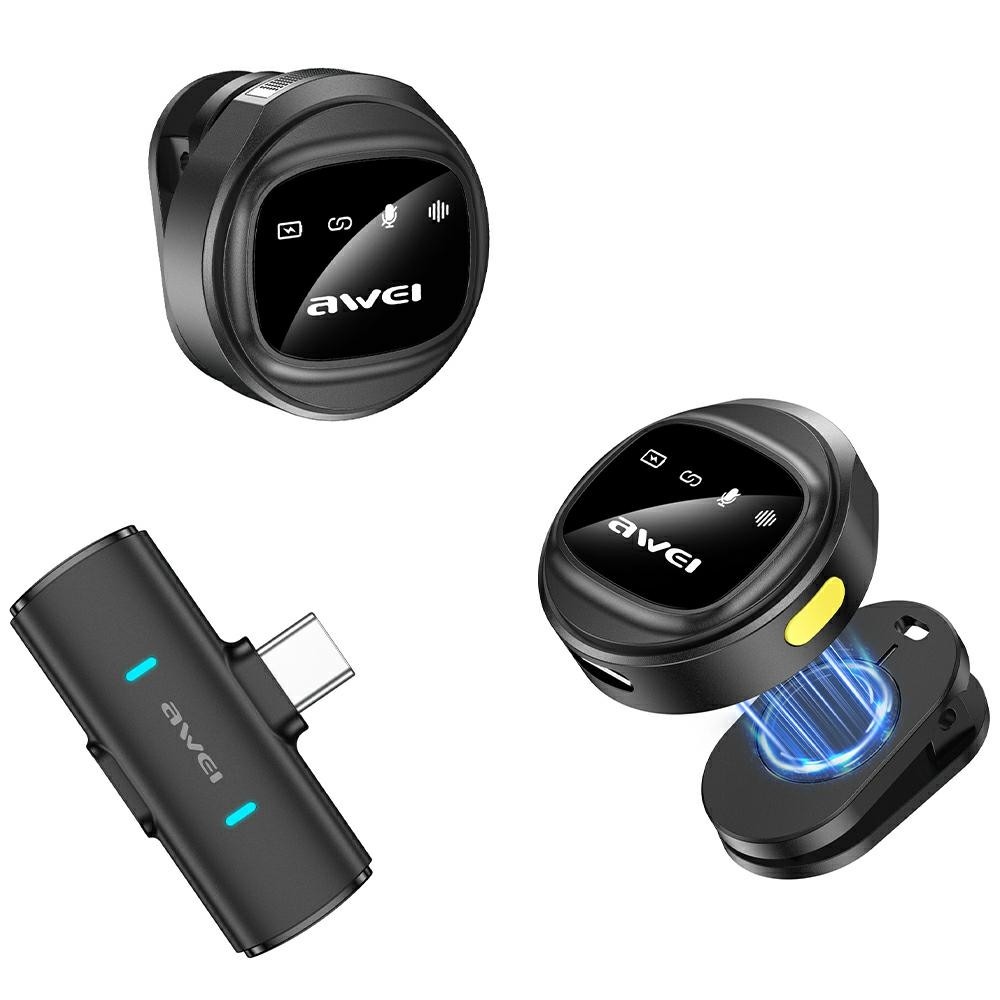 AWEI Lavalier microphone MK3 Duo black