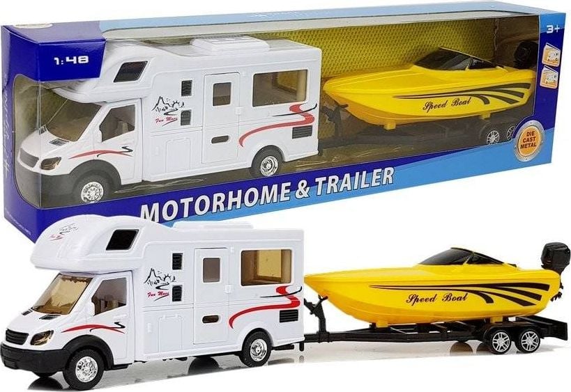 Lean Sport Camper z Żółtą Motorówką