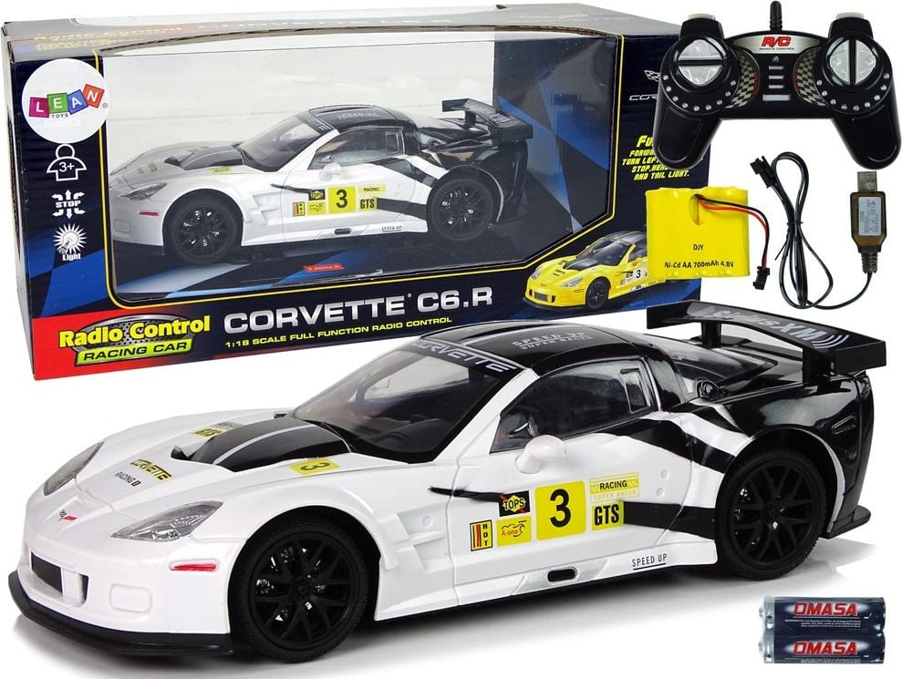 LeanToys Auto   R/C 1:18 Corvette C6