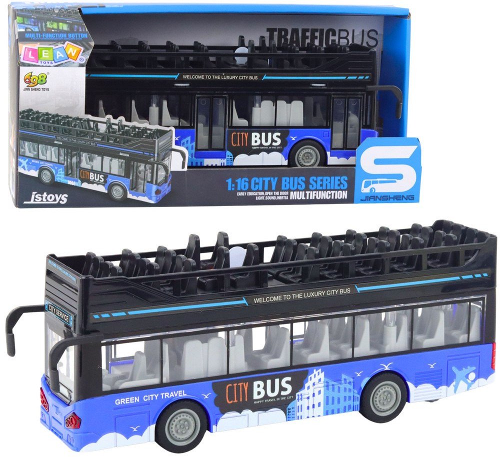 LeanToys Autobus Piętrowy 1:16 | 5905991053125