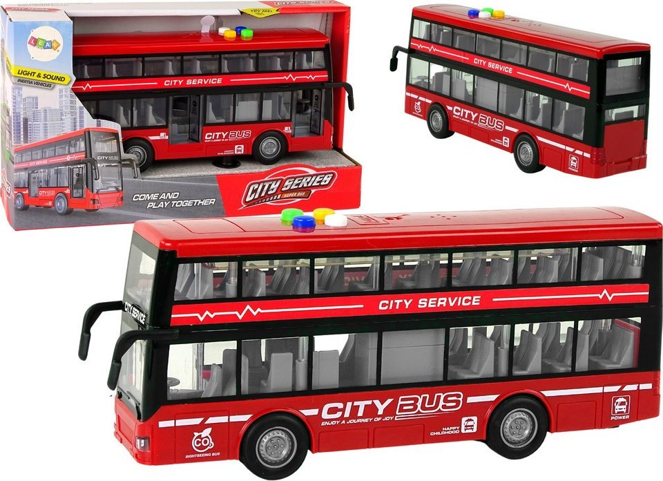 LeanToys Autobus Piętrowy 1:16 | 16961