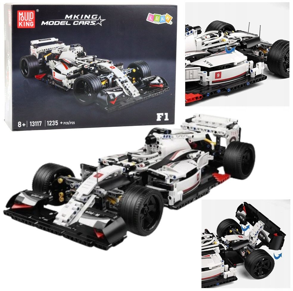 LeanToys     F1 Biało- 1235 LEAN Toys