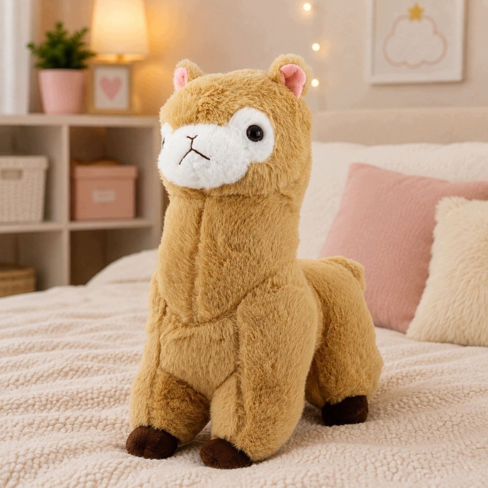 LeanToys Lama Futerko Kremowa 38 cm