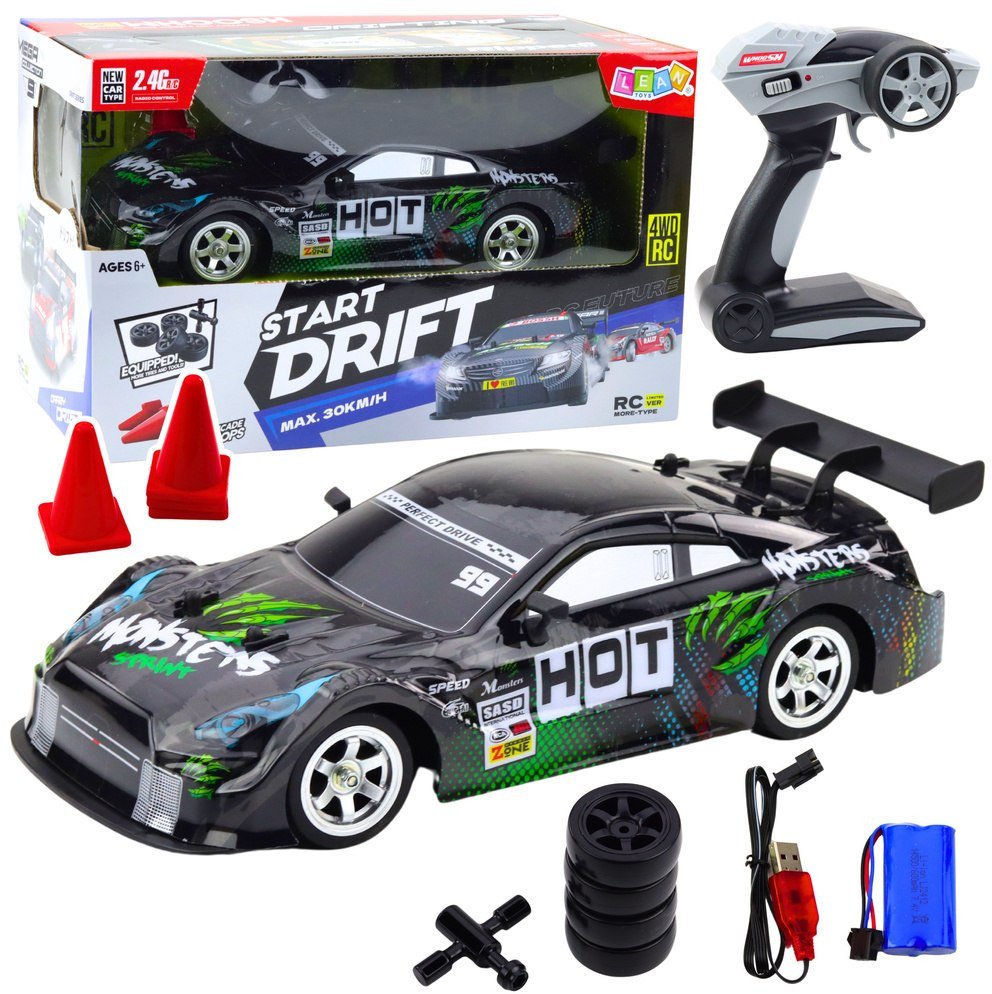 LeanToys Auto Do Driftu RC Czarno