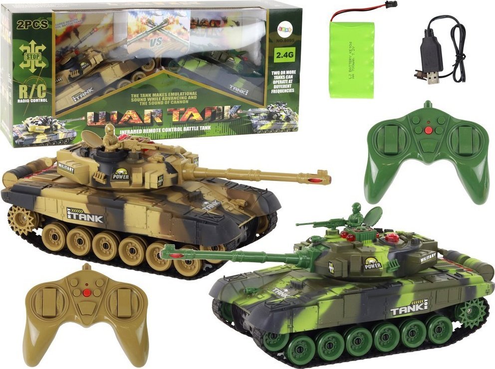 LeanToys i Walczące War Tank RC