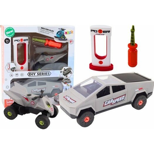 LeanToys Nowoczesne Quadem DIY Siwy |