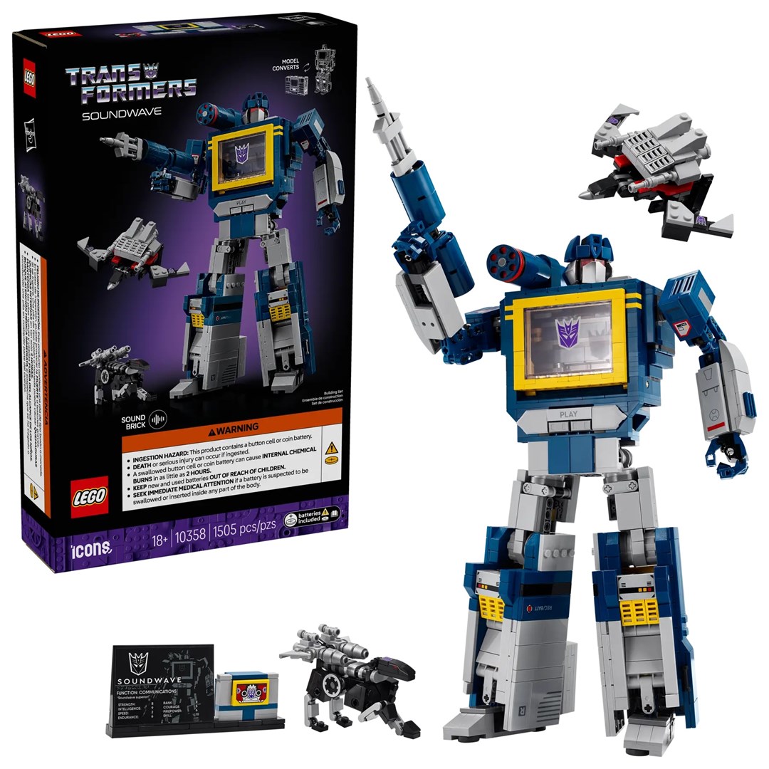 LEGO ICONS 10358 Transformers: Soundwave |