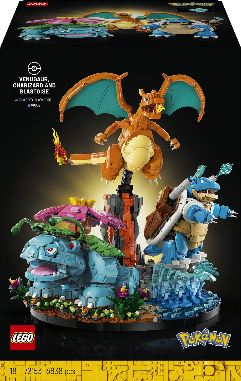 LEGO Pokémon Venusaur, Charizard i Blastoise
