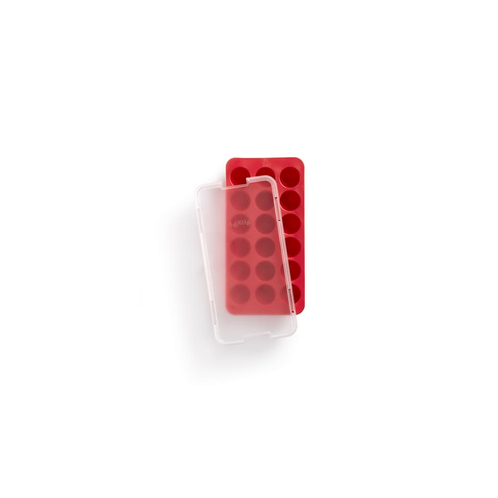 LEKUE ledus kubiņu veidne sfēriskavāciņu, red
