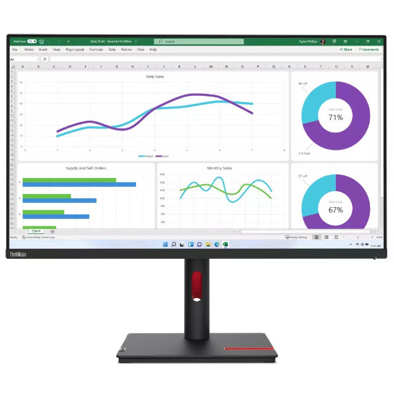 Monitor Lenovo ThinkVision T32h-30 (63D3GAT1EU) |