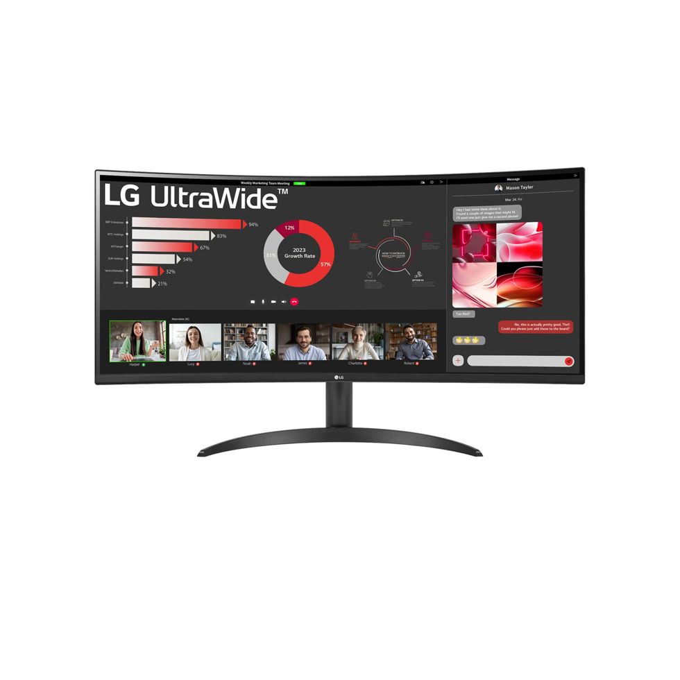 LG 34WR50QK-B computer monitor 86.4