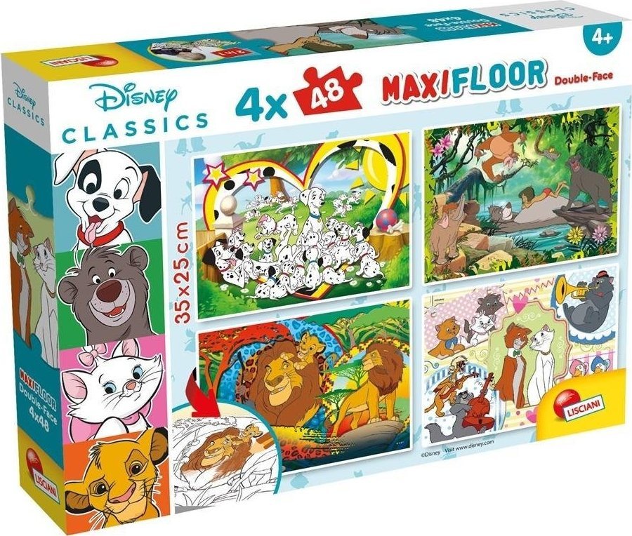 Lisciani LISCIANI DISNEY PUZZLE MAXI 4X48