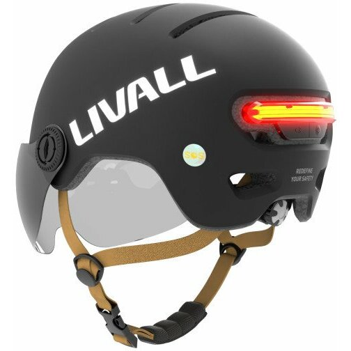 Livall 54-58cm LED czujnik upadku SOS