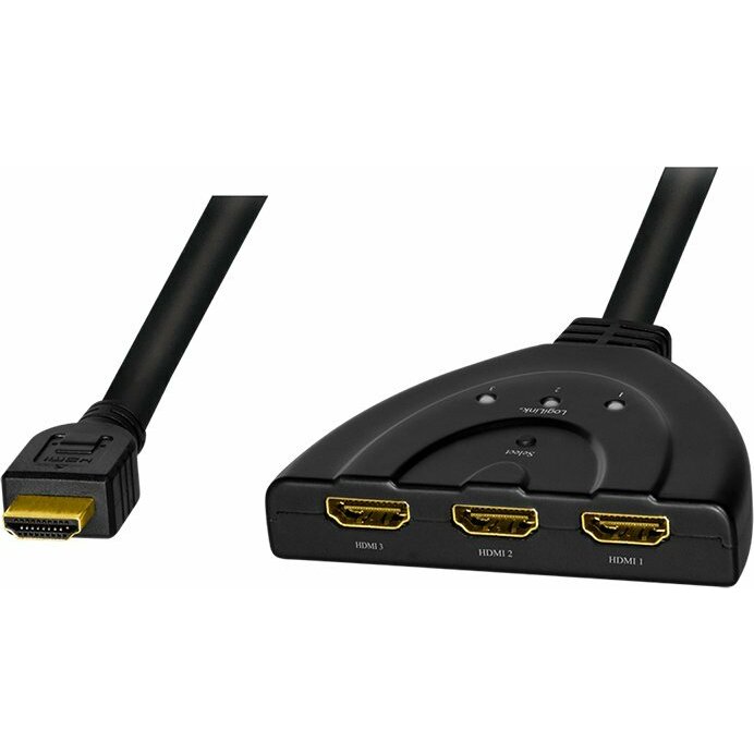 LogiLink LogiLink Switch HDMI,3-port,bidirekt(1x3/3x1)