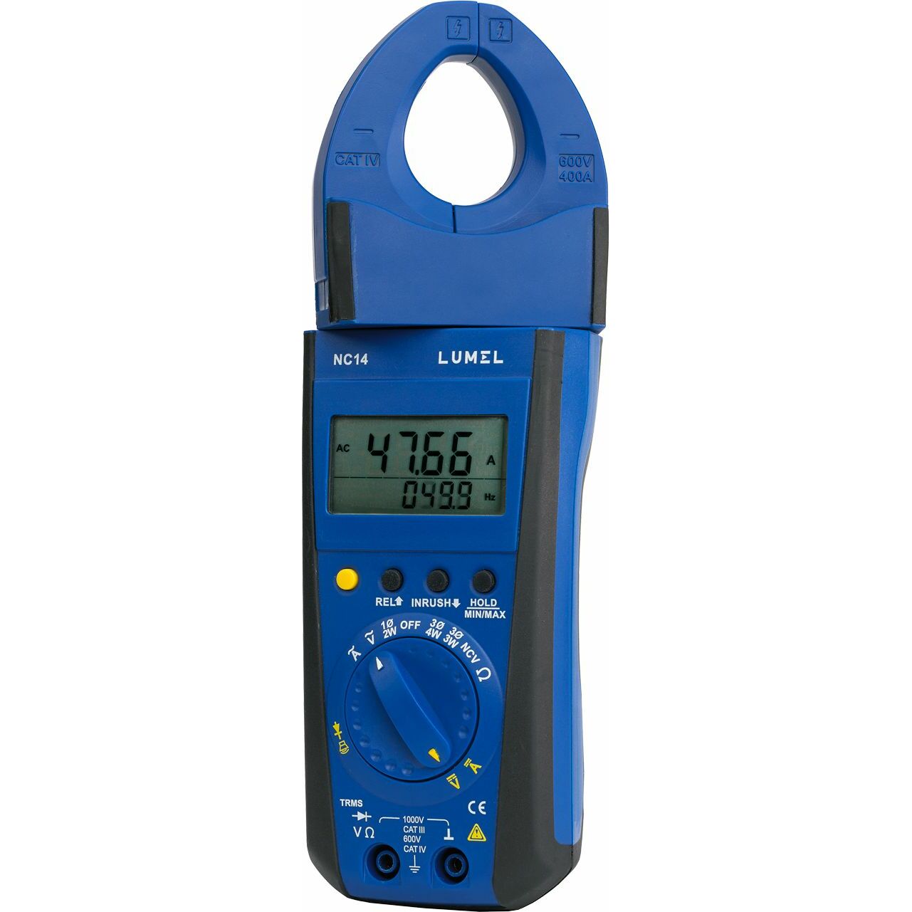 Lumel  cęgowy mocy 400A AC/DC, z