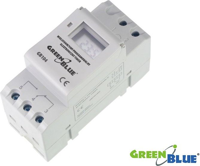 Maclean Timerszynę DIN GB104 GreenBlue 16
