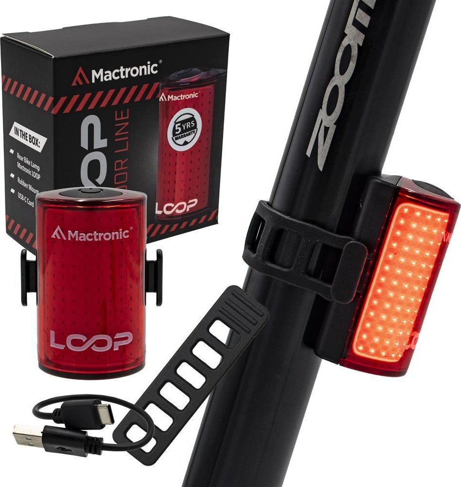 MacTronic Lampka tylna Loop, 25 lm
