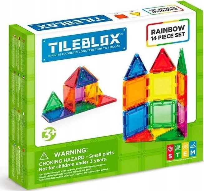 Magformers TILEBLOX TĘCZOWY 14 EL. |