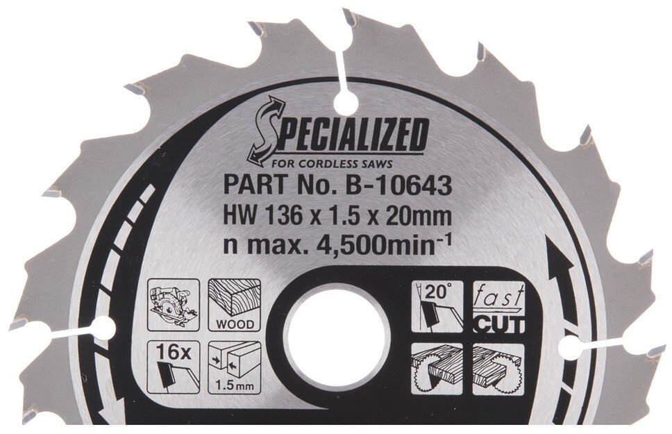 Makita Cutting disc 136x20x1.5mm 16T