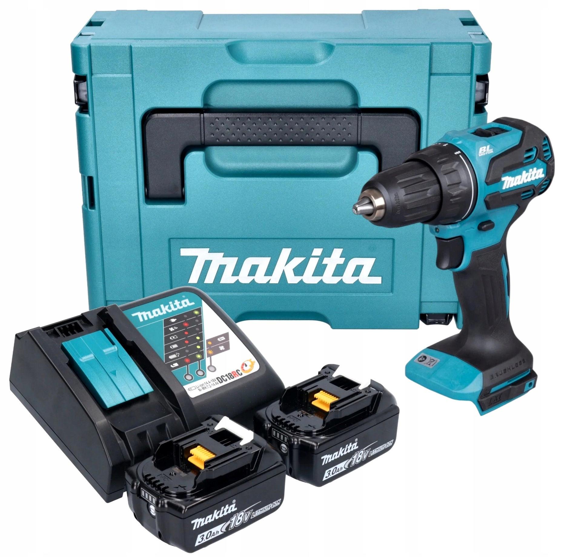 - Makita DDF490RFJ 18 V 2