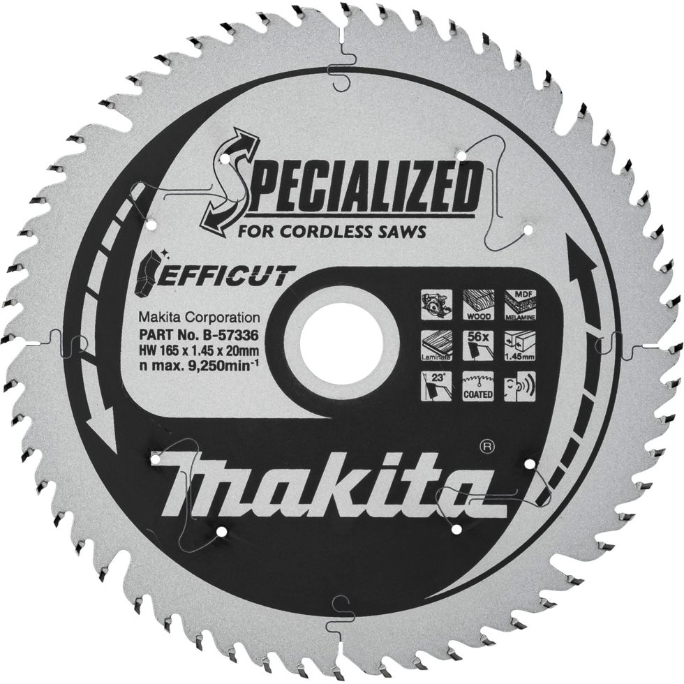 Makita   EFFICUT 165mm 56Z - B-57336