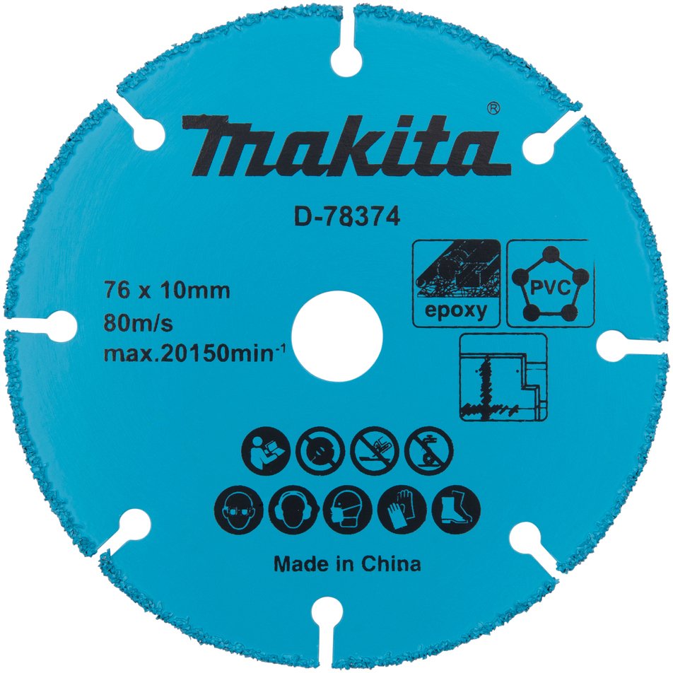 Makita Tungsten carbide grit blade 76MM