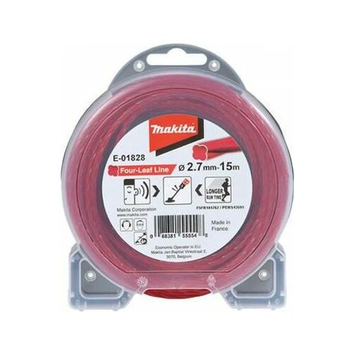Makita Four-Leaf Trimmer Line 2.7mmx15m