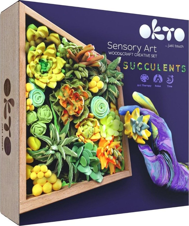 Maksik   Wood&Craft DIY Sukulenty 21x21cm Energia