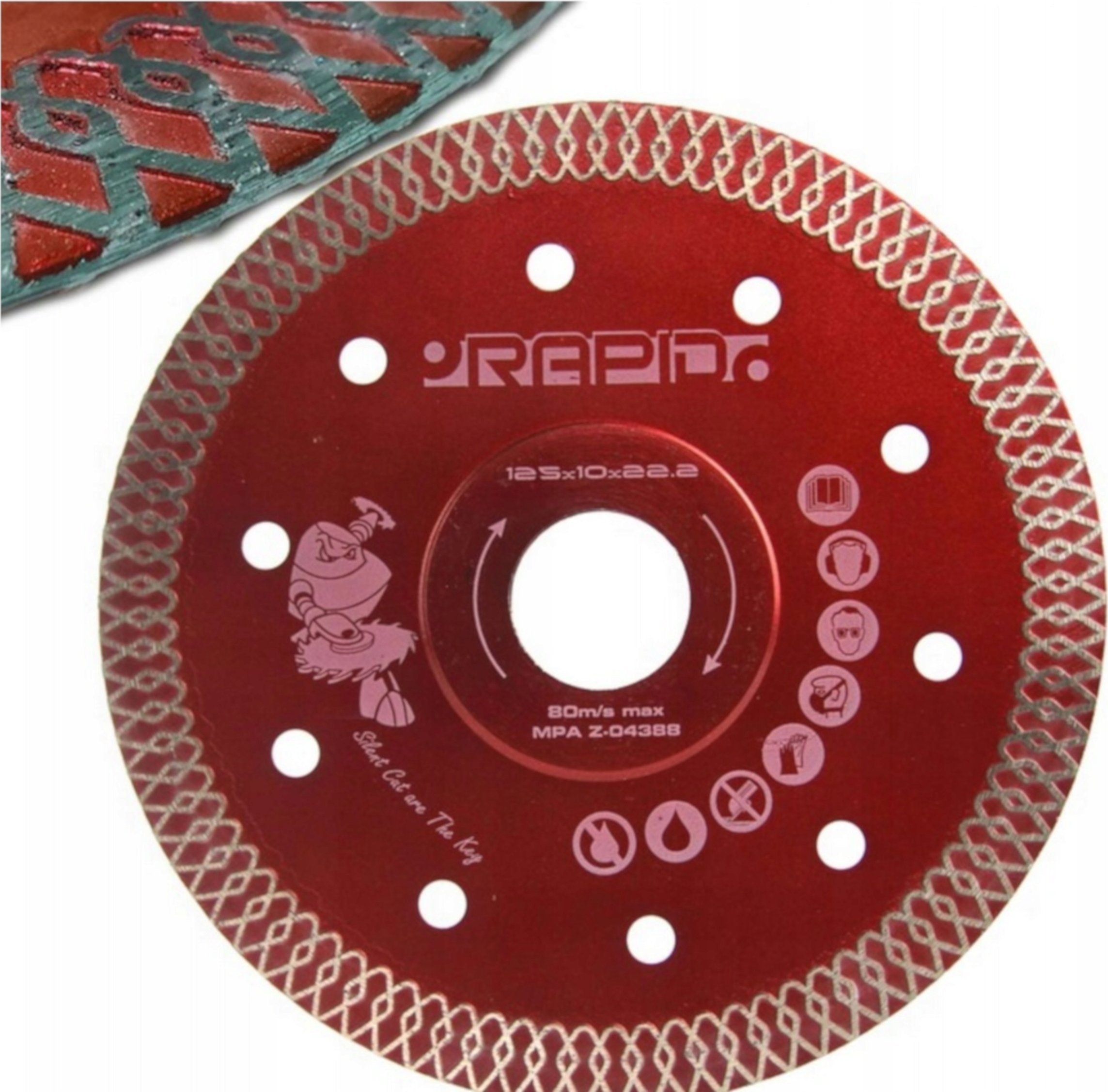 Marpol   125mm RAPID SILENT CUT RED