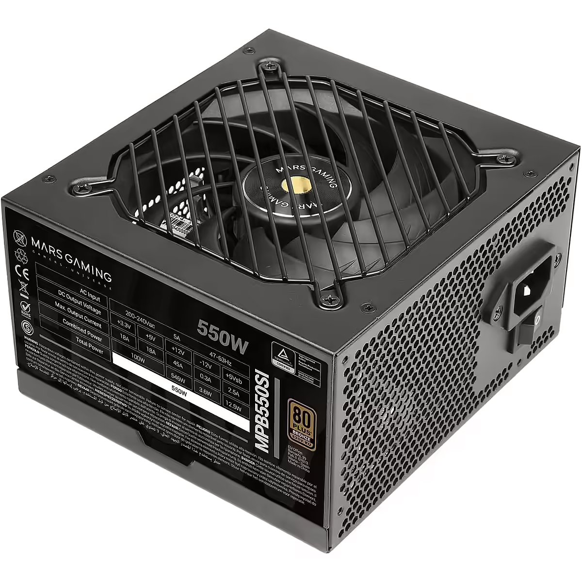 Mars Gaming MPB550SI Barošanas  ATX 550W