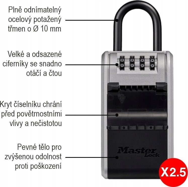 MASTER LOCK MasterLock Kasetka z  szyfrowym