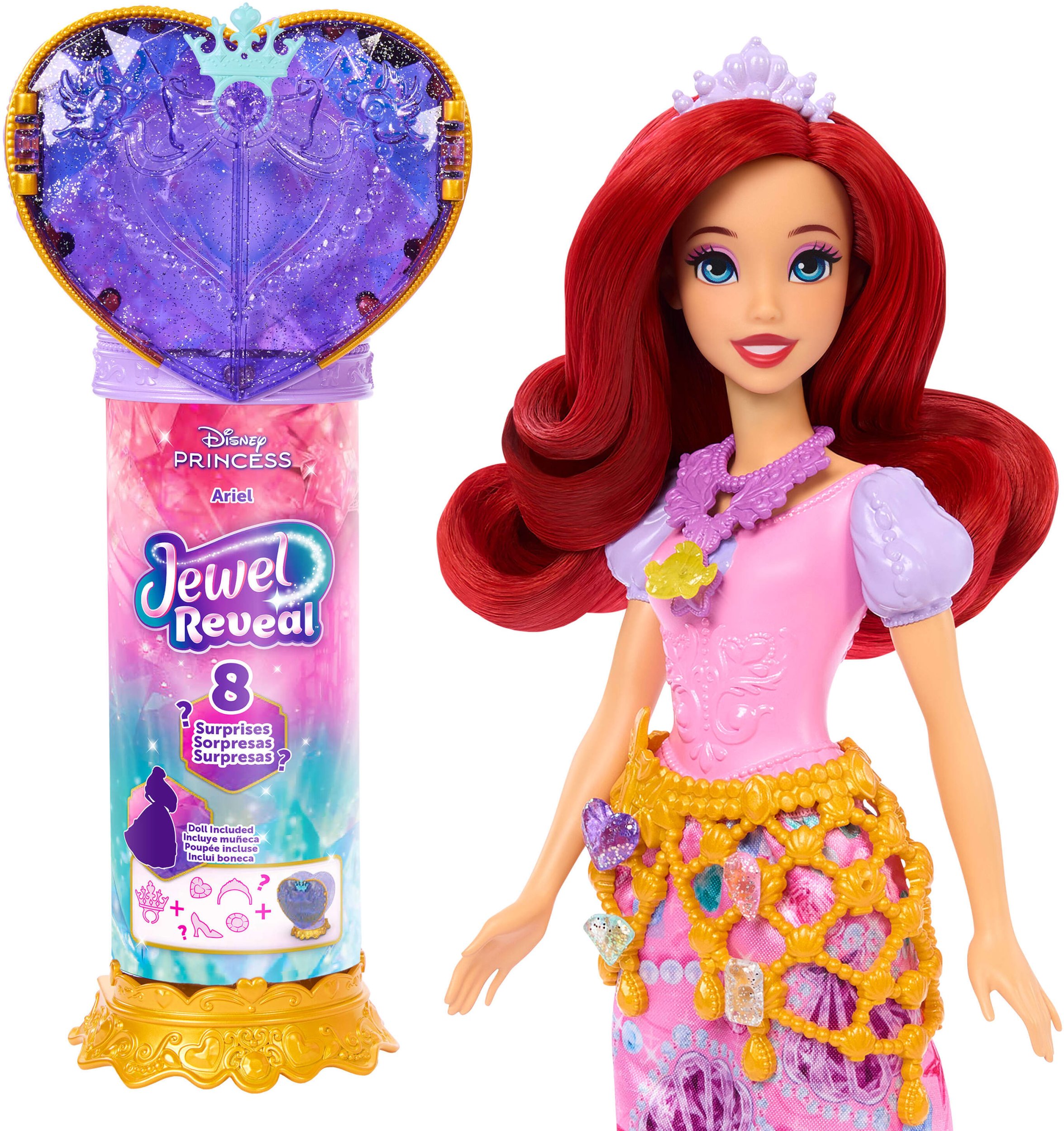 Mattel DISNEY PRINCESS JEWEL REVEAL  Arielki